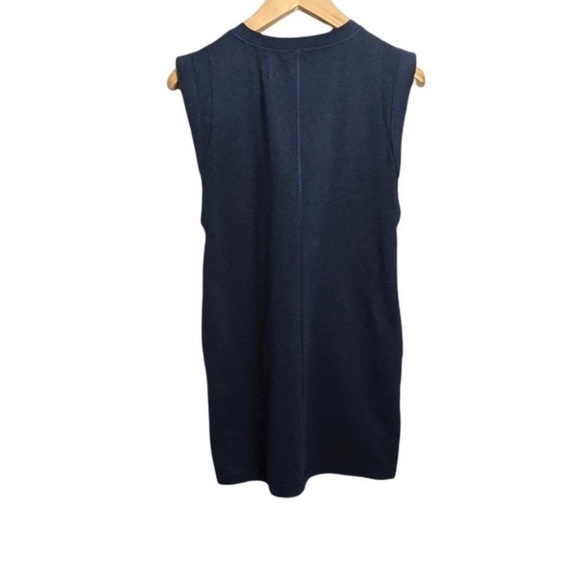 lululemon Medium Navy Blue Stretch Cotton Sleeveless Tunic Mini Dress - Picture 2 of 4